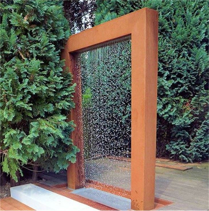Metal Fountain Large Steel Water Feature For Home