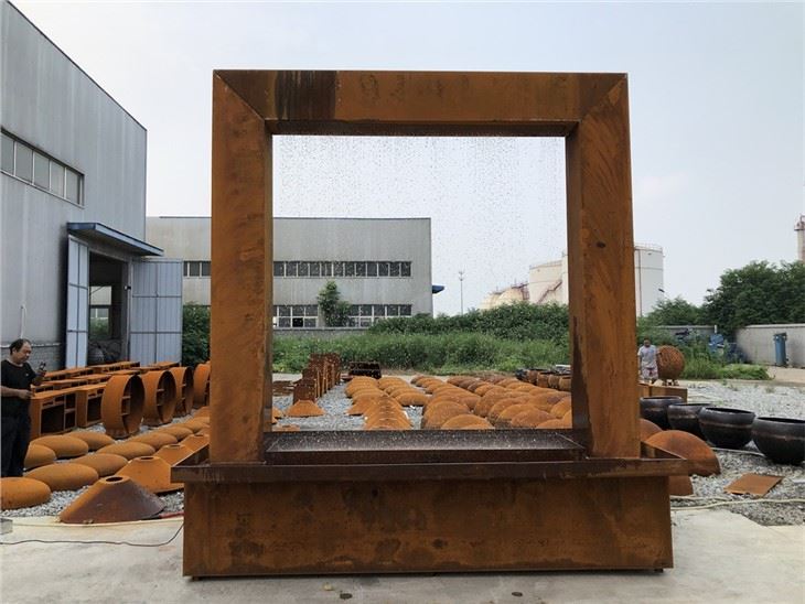 Metal Fountain Large Steel Water Feature For Home