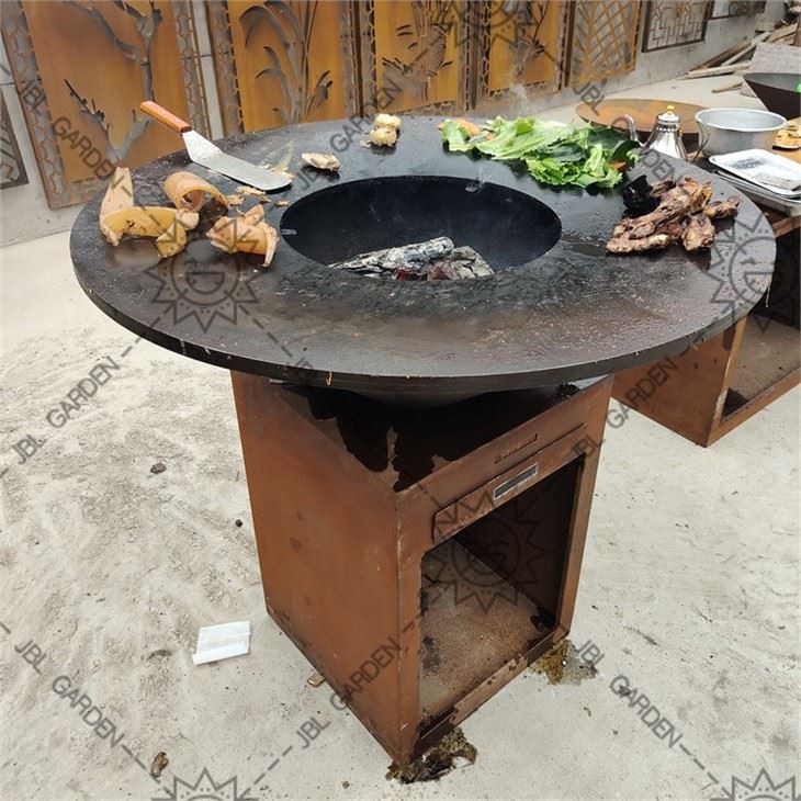 BBQ Grill Charcoal Corten Steel