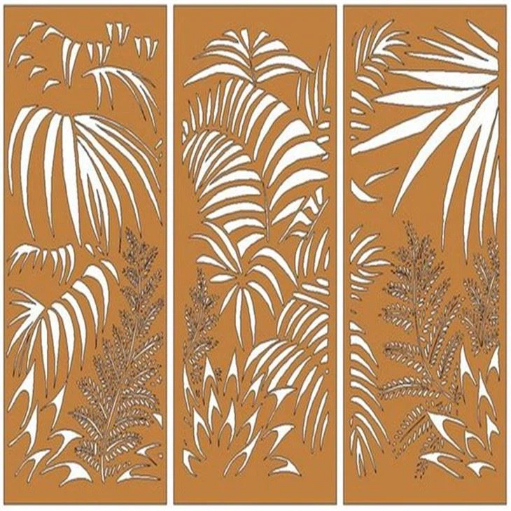 Corten Steel Fencing Panels