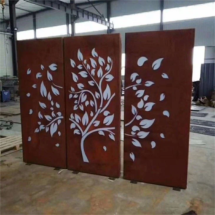 Corten Steel Fencing Panels