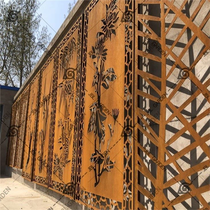 Corten Steel Garden Screens For Decoration