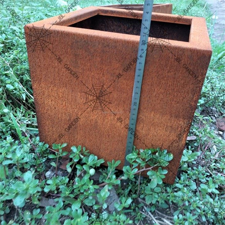 Corten Steel Long Box Planter