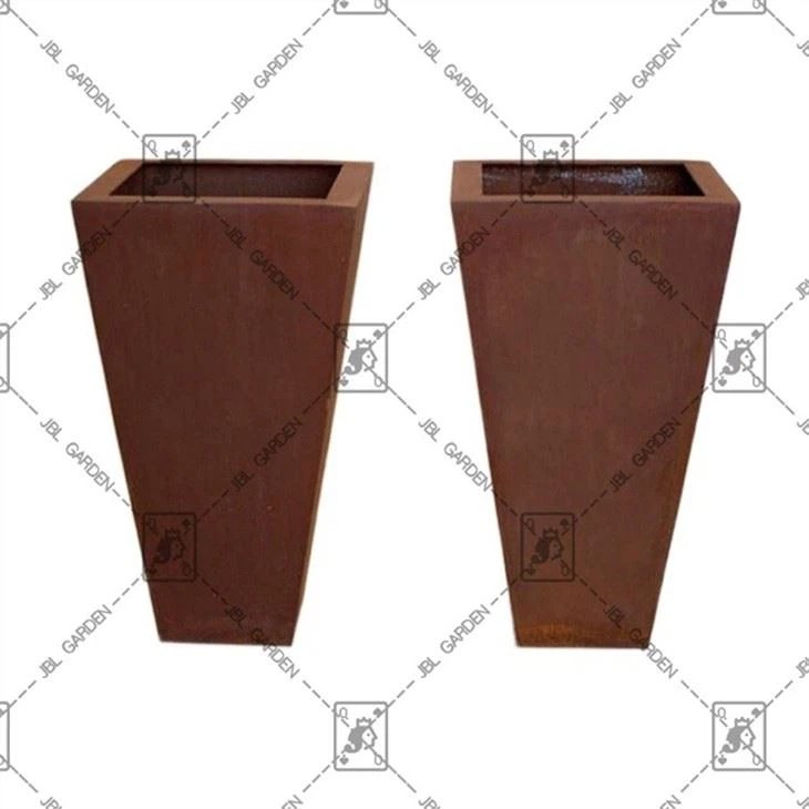 Raw Steel Planter