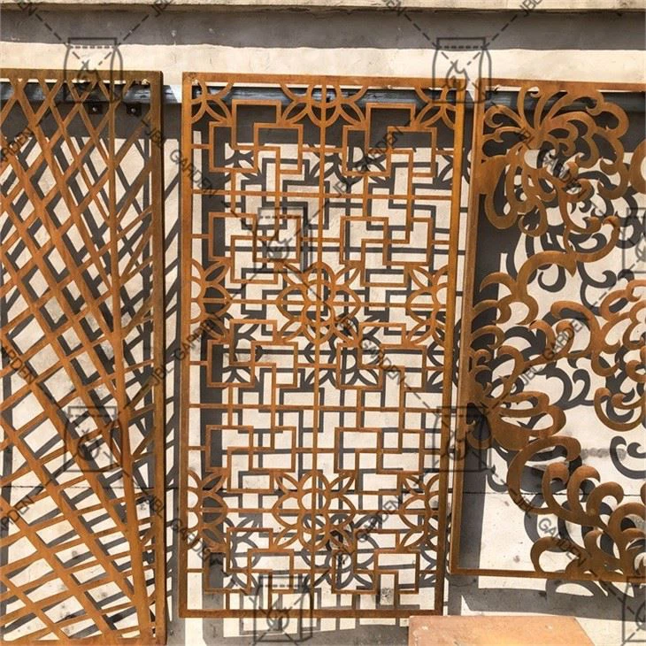 रूम डिवाइडर कोर्टेन स्टील स्क्रीन