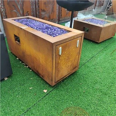 स्क्वायर गैस फायर पिट्स