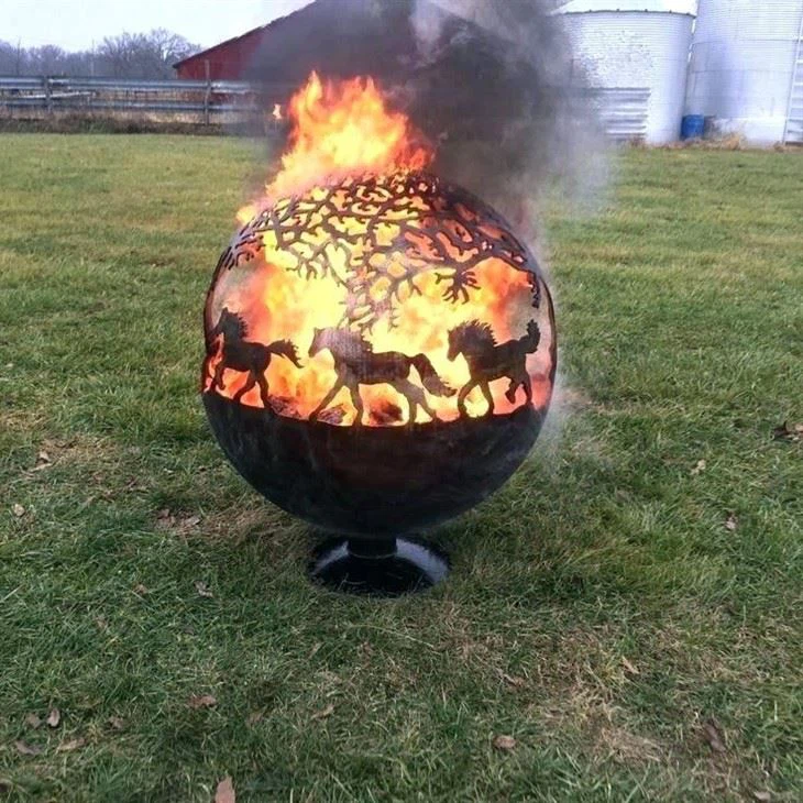 Cast Iron Ball Fire Pit