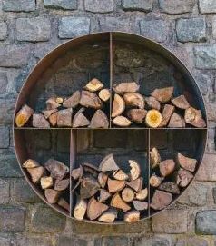 Corten Steel Rusty Wood Storage