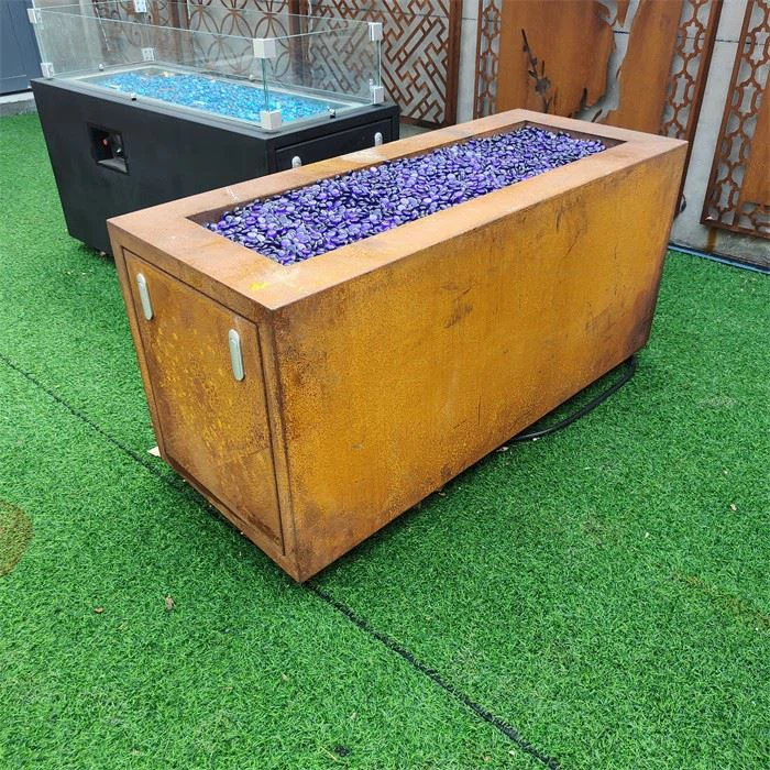 Gas Fire Pit-Low Square