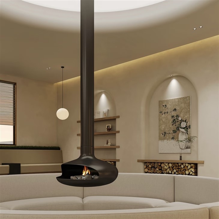 इनडोर सजावटी निलंबित चिमनी