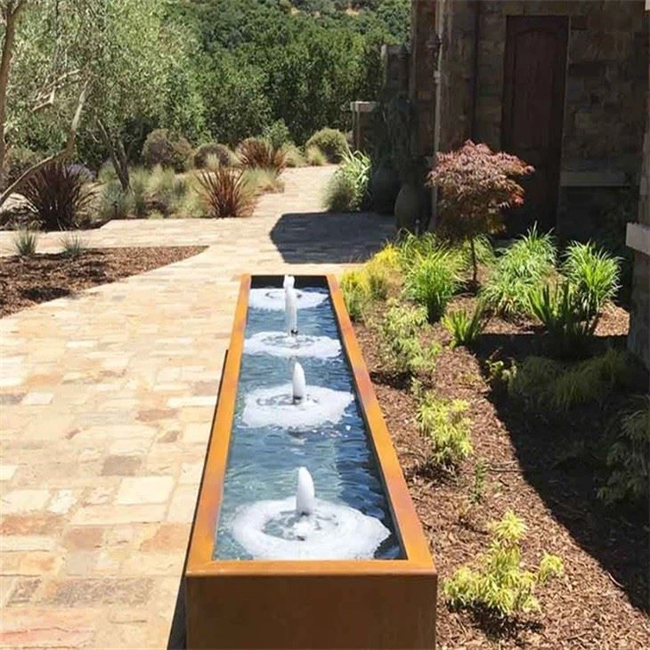 Rustic Corten Steel Water Bubble