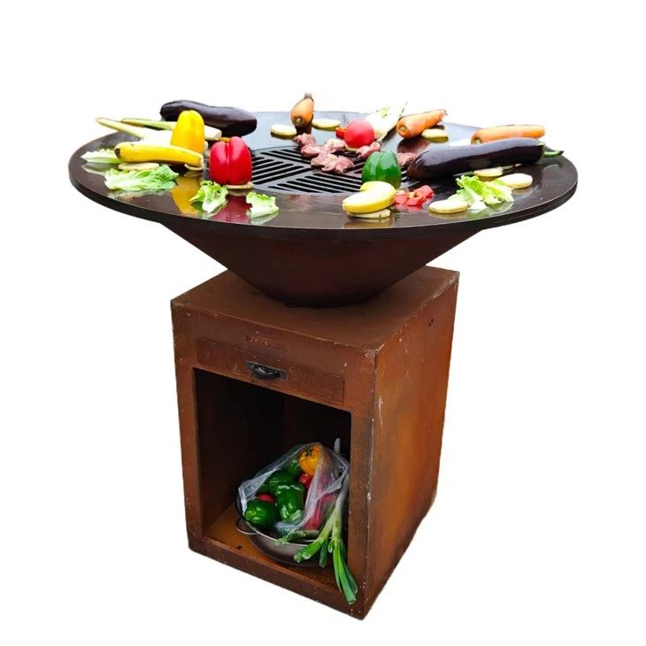 Rusty BBQ Grill Of Corten