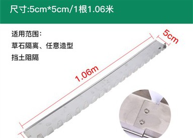 लॉन गार्डन किनारा सीमाएँ