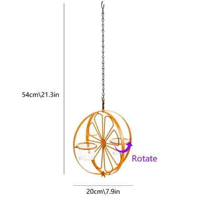आउटडोर के लिए ऑरेंज जेली हमिंगबर्ड फीडर